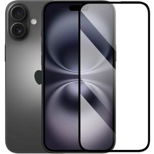 Screen Protector for Apple iPhone16 Plus 6.7-Inch 2024, Tempered Glass Film with Easy Installation Tool, Case-Friendly, 9H Hardness HD Clear (for iPhone 16 Plus)