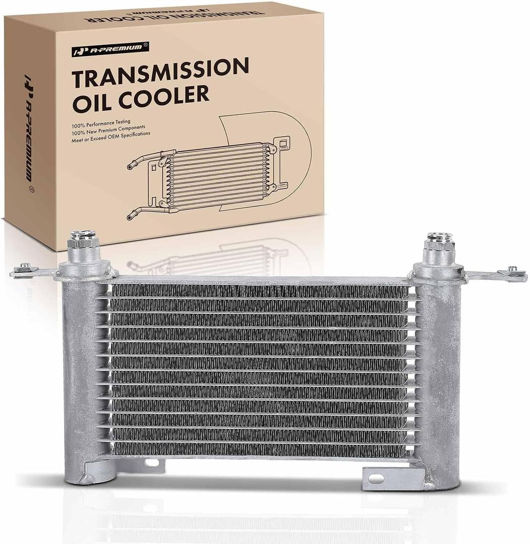 A-Premium Transmission Oil Cooler Compatible with Chevrolet Silverado 1500, Tahoe, Suburban 1500, Avalanche 2500 & GMC Sierra 2500 HD, Yukon, Yukon XL 1500 & Cadillac Escalade, Escalade ESV/EXT