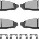SCITOO D931 Front Semi-Metal Brake Pads Sets Fit For Ford For Crown Victoria 2003-2011,For Lincoln Town Car 2003-2011,For Mercury For Grand Marquis 2003-2011,For Mercury Marauder 2003-2004