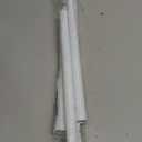 Spring Tension Curtain Rod 30 to 64 Inch, Adjustable Curtain Rods No Drilling Spring Loaded Curtain Rods for Windows Doors Kitchen Closet, White