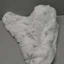 48 Inche Christmas Tree Skirt Faux Fur, White Soft Double Layer Plush Tree Skirt for Merry Christmas Party Christmas Tree Decoration Holiday Party Home Decor Indoor Outdoor B2