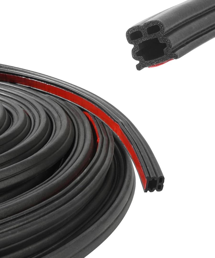 Car Door Seal Strip,Car Accessories Weather Stripping Door Seal,Automotive Weather Stripping,Universal Soundproof Double Layer Auto Weather Strip,Suitable for Most Cars,Trucks,Vans (52.5Ft)