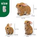 LEGIFO Bunny Decor Yard Decorations Outdoor Set of 3, Bunny Decorations for Home Garden Outdoor Statues, Easter Rabbit Figurines mom Gifts