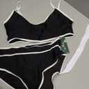 Blooming Jelly Womens High Waisted Bikini Set Tie Knot High Rise Two Piece Swimsuits Bathing Suits XL