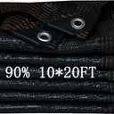 90% Shade Cloth for Garden 10x20FT Shade Cloth with Grommets,Shade Tarp for Plants,Shade Tarps for Outdoors,Patio Covers for Shade and Rain,Suitable for Shading Plants,Garage,Summer Garden Shade Net