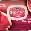 Clorox Scentiva Disinfecting Wipes, Grapefruit and Orange Blossom, 75 Ct., Pack of 3 