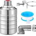 MorningRo 3 Pack Water Float Valve 1/2 to 3/4'' Auto Shut off Water Tank Float Valve 304 Stainless Steel Fully Automatic Level Control for Pool, Livestock Troughs (Classic Style)