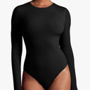 IUGA Long Sleeve Bodysuits for Women Crew Neck Body suit Women's Slimming Basic Tummy Control Bodysuit Tops M