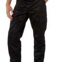 Rothco Tactical BDU Pants  Rugged Cargo Outdoor Hiking EDC Work Uniform (Large, Black)