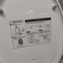 Hibbent Premium Elongated Toilet Seat with Cover Quiet Close, One-Click to Quick Release, Easy Installation Non-Slip Seat Bumpers, Slow Close Toilet Seat and Cover, Easy Cleaning-White Color