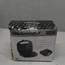 Elite Gourmet EWM-2207# Electric Non-Stick Belgian Waffle Maker Iron, Breakfast, Sandwiches, Snacks, Burgers and more, 2-Slice, Black