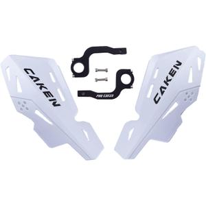 PRO CAKEN Universal 7/8" 22mm and 1 1/8" 28mm Dirt Bike Handguards CNC Bracket Handle Bar Hand Guards for Motocross ATV Scooter CRF KLX KX LTR TRX SX SXF EXC XCW Grizzly Hawk 250 Bicycles-White