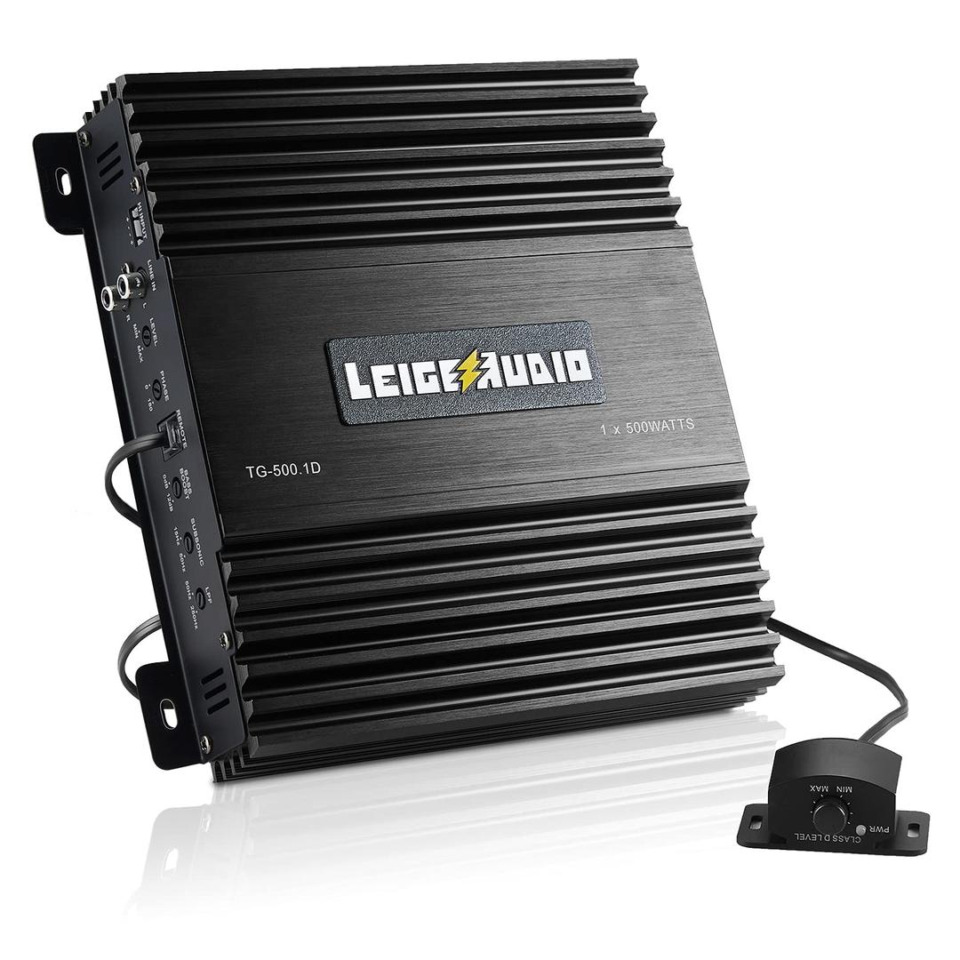 500 Watts MonoBlock Amplifier, Class D, 1 Ohm Stable Subwoofer Amplifiers for Car Audio Speakers