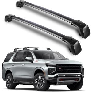 350 LBS Roof Rack Cross Bars Compatible with Chevy Tahoe 2021-2026, Chevrolet Suburban, GMC Yukon XL, Cadillac Escalade ESV Lockable Aluminum Rails Rooftop Bike Snowboard Skiboard Luggage Carrier