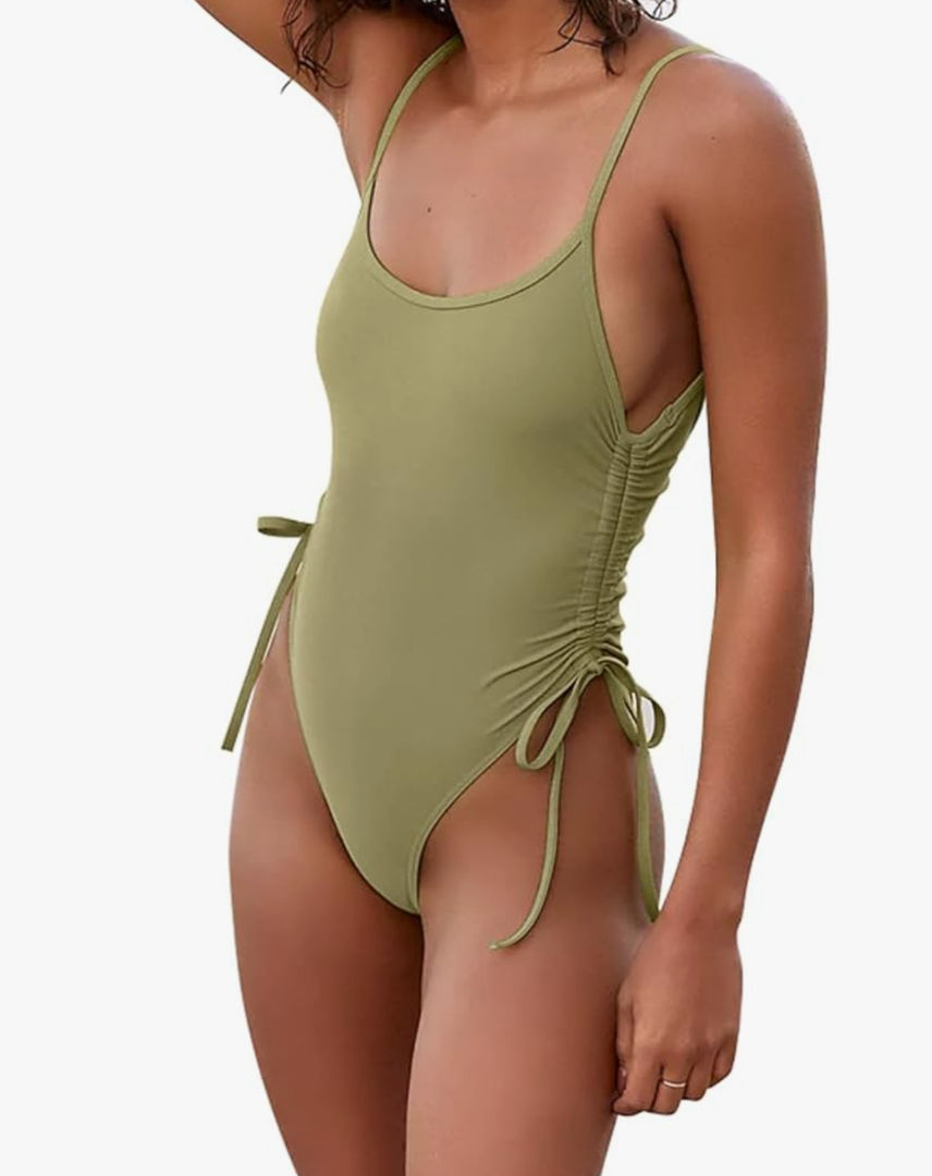 Women's Sexy One Piece Bathing Suit Tummy Control Swimsuit M