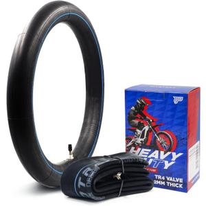 2.25/2.50-16 (70/90-16) Heavy Duty Inner Tube  2mm Butyl Rubber, TR4 Straight Valve  Fits Mini Dirt Bikes, Pit Bikes, Motocross & Trail Bikes