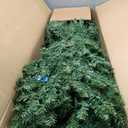 YITAHOME Prelit Blue Spruce Christmas Tree 6ft with Remote Control, Pre-Decorated Pre-Lit Blue Aspen Fir Christmas Tree with Built-in Lights, Pine Cones & 11 Light-Modes for Home, Party Decoration