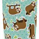 Sleeping Sloth 20 oz Stainless Steel Vacuum Insulated Coffee Ice Cup with Lid and Straw | Double Wall Water Bottle Travel Mug | Gifts for Women Men,600ml