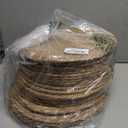 Set of 24 Round Woven Placemats 12 Inches Bulrush Placemats Natural Hand-Woven Boho Rattan Placemats Wicker Table Mats Farmhouse Weave Place Mats for Home Dining Table