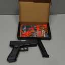 Soft Bullet with Shell Ejecting, Fidget Toy with 100 Soft Bullets, 24 Shells and 2 Magazines,Education Toy Model,Christmas Birthday Gifts for Boys&Girls Kids Adults Age 8+(Black)