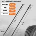 39in Tire Bars Tools for Semi Tires, Tire Iron Set with Anti-Vibration Handles, Solid Tire Spoons Irons for Mounting & Demounting Tires, Semi Truck Tire Changing Tools for Semi, Tractor