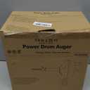 Drain Auger, Clog Remover with Drill Adapter, 25 Feet Flexible Plumbing Snake Use Manually or Powered for Kitchen, Bathroom and Shower Sink, Comes with Gloves (orange)