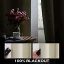 KGORGE Soundproof & Dust Particle Filtering Curtains 100% Blackout Window Cover Thermal Insulating Energy Smart Curtains for Living Room Bedroom Baby Nursery, W 52 x L 102 inches, Cream Beige, 1 Pair