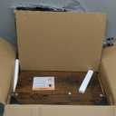 SONGMICS Dresser for Bedroom, Chest of Drawers, Steel, MDF, 4 Non-Woven Fabric Drawers, Storage Organizer Unit, Closet, Entryway, Rustic Brown and Ink Black LGS314B02S