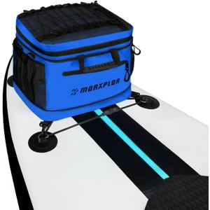 Waterproof PVC Material Paddleboard Cooler Deck Bag, 40 cans Sup Deck Cooler Bag,Cooler Bag for Paddleboard, Lunch Box Cooler Insulated Bag,Camping Cooler Bag, Kayak Cooler Bag (Dark Blue)
