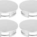 4 Pcs 57mm 2.24" OD - Universal Car Wheel Hub Center Caps - Car SUV Trucks Auto Hub Covers Scratch Resistant Rustproof - Durable Plastic Chrome Silver Tone