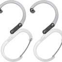GEAR AID HEROCLIP (Large) Carabiner Gear Clip and Hook for Hanging Heavy Duty Items, Camping Backpacks, Suitcases, Kayaks, Bicycles and More (Shade of Gray)
