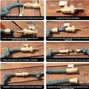 UNWAVER Garden Expandable Telescopic Hose end Adapter with Shut Off Valve Garden Retractable Hose Repair Kit fitting 1Set