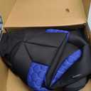 Skechers Memory Foam™ Car Seat Covers, Hexcomb Breathable Thick Seat Covers Two Front Seat Covers, Airbag Compatible, Automotive Comfort & Protection for Most Cars,Van,Trucks, SUVs (Blue,Two Front)