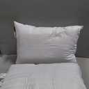 Serta Down Illusion Soft Hypoallergenic Soft/Medium Bed Pillows for Side, Stomach or Back Sleepers (2 Pack), Queen, White