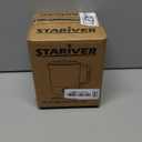 Stariver Portable Travel Kettle, 600ML Small Electric Kettle with Foldable Handle, Food Grade Stainless Steel Collapsible Water Boiler with Dual Modes, Compact Portable Kettle for RV, Camping, Beige