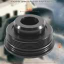 Trim Tilt Cap with Seals Fit for Yamaha Large V6 3.3L 200-225-250-300 HP F200-F300 HPDI OX66 1996-2018 Replace 61A-43811-00-00, 2Pcs