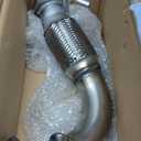 JY PERFORMANCE Front Flex Pipe Compatible With 2003-2007 2.4L Honda Accord Stainless Steel