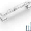 10-Pack White Marble Cabinet Pulls - 3.75 inch, Zinc Alloy, Kitchen & Dresser Handles (3.75"/96MM Hole Center)