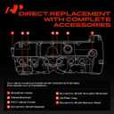A-Premium Engine Valve Cover - Compatible with BMW Vehicles - 2.5L, 3.0L - 125i, 128i, 130i, 323i, 328i, 525i, 528i, 530i, X3, X5, Z4 - E60 E70 E82 E83 E84 E89 E90 E92 - Replace# 11127552281