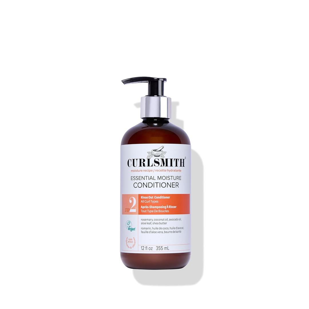 CURLSMITH Essential Moisture Conditioner - Hydrating Conditioner for Curly Hair, Lightweight and Softening, For All Curl Types, Vegan & Cruelty Free (12 oz)
