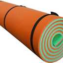 Water Floating Mat Lounger Float Non Inflatable Pad Pool Floating Raft Outside Pool Float Raft Lounge Mattress for Swimming Pool, Boat, Adults, Green Orange