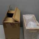 TOPZEA Bamboo Waste Basket, Rectangular Narrow Trash Can with Handle Wastebasket Waste Bin Garbage Can for Bathroom, Bedroom, Office and Home, 10.5" x 5.7" x 10.25"