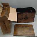 Furologee 5 Tier Bookshelf with Drawer, Tall Narrow Bookcase with Shelves, Wood and Metal Bookshelves Storage Organizer, Industrial Display Standing Shelf Unit for Bedroom, Living Room, Rustic Brown