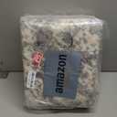 Lahome Modern Abstract Round Rug - 5Ft Grey Living Room Rugs Washable 5x5 Circle Rugs Indoor Dining Table Mat, Soft Non Slip Low Pile Office Carpet for Bedroom Playroom Kitchen Coffee Table