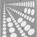 Pickett Combination Ellipse Master Template, 15 Degree, 30 Degree, 45 Degree and 60 Degree Projections, Gray (1269I)