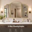 Wonderjune Trifold Vanity Mirrors 3 Way, 30 x 37 in