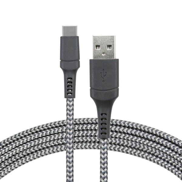 Cell Candy 10 ft Braided Charge & Sync Cable For USB C to USB