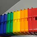 Threehoney 12 Pack Classroom Caddy 3 Compartment with Handle, Multicolor