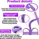 21 Fitness Resistance Bands-6 Tube Pedal Ankle Puller, 2025 Upgraded Multifunction Tension Rope, Home Gym Equipment for Full Body Strength for Abdomen/Waist/Arm/Leg Training and Stretching