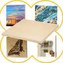 Falling in Art 2 Pack Unfinished Wooden Canvas Panels, 24x36 Gallery Birch Wood Panels Kit, 1 1/2" Deep Art Cradle Boards for Acrylic Painting, Pouring and Burning
